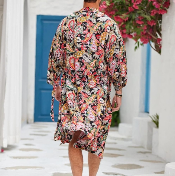 Men's kimono & matching shorts L - Picture 3 of 7